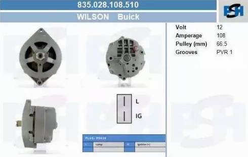 PSH 835.028.108.510 - Генератор autocars.com.ua