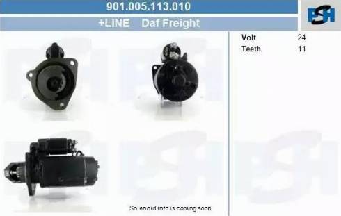 PSH 901.005.113.010 - Стартер autocars.com.ua