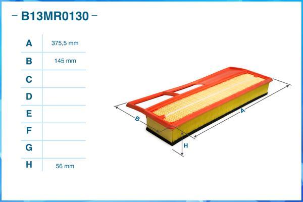 Cworks B13MR0130 - Повітряний фільтр autocars.com.ua