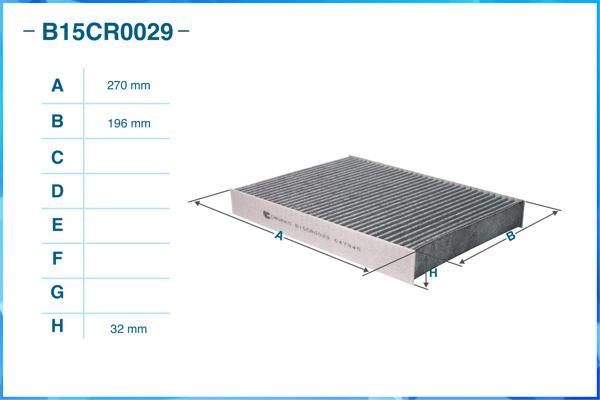 Cworks B15CR0029 - Фильтр воздуха в салоне autodnr.net