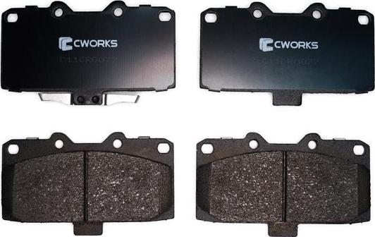 Cworks C11CR0077 - Гальмівні колодки, дискові гальма autocars.com.ua