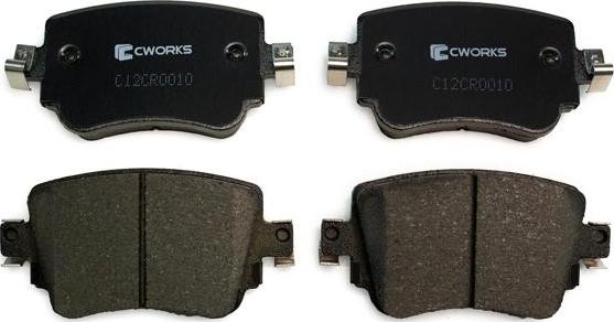 Cworks C12CR0010 - Гальмівні колодки, дискові гальма autocars.com.ua
