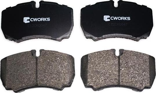 Cworks C12CR0047 - Гальмівні колодки, дискові гальма autocars.com.ua