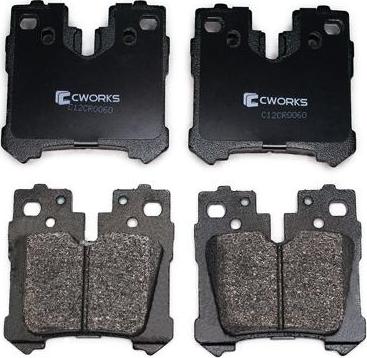 Cworks C12CR0060 - Гальмівні колодки, дискові гальма autocars.com.ua