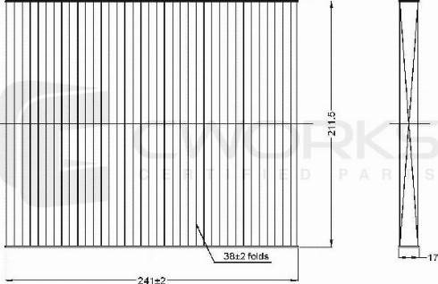 Cworks G6813Q2F010 - Фільтр, повітря у внутрішній простір autocars.com.ua