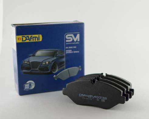 Dafmi D236SM - Тормозные колодки, дисковые, комплект avtokuzovplus.com.ua