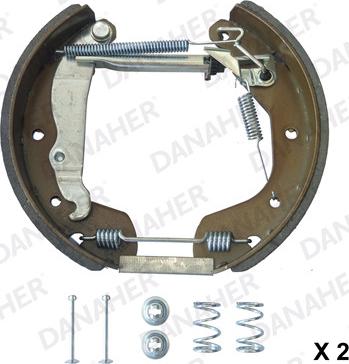 Danaher 110.10248A - Комплект тормозных колодок, барабанные autodnr.net