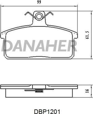 Dynamatrix DBP363 - Гальмівні колодки, дискові гальма autocars.com.ua