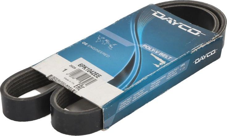DAYCO 6PK1042EE - Поликлиновой ремінь autocars.com.ua