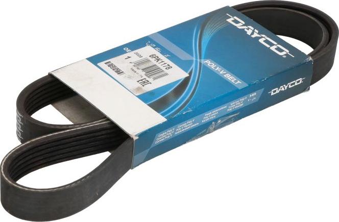 DAYCO 6PK1178 - Поликлиновой ремінь autocars.com.ua