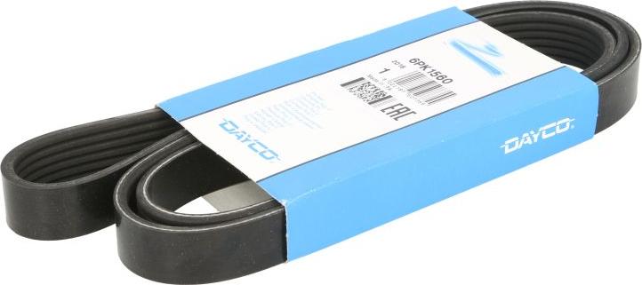 DAYCO 6PK1560 - Поликлиновой ремінь autocars.com.ua