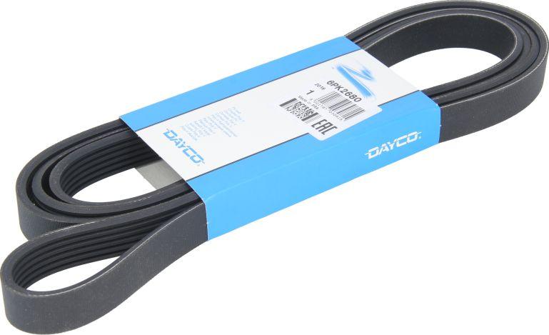 DAYCO 6PK2680 - Поликлиновой ремінь autocars.com.ua