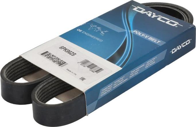 Dayco 6PK962S - Поликлиновой ремінь autocars.com.ua