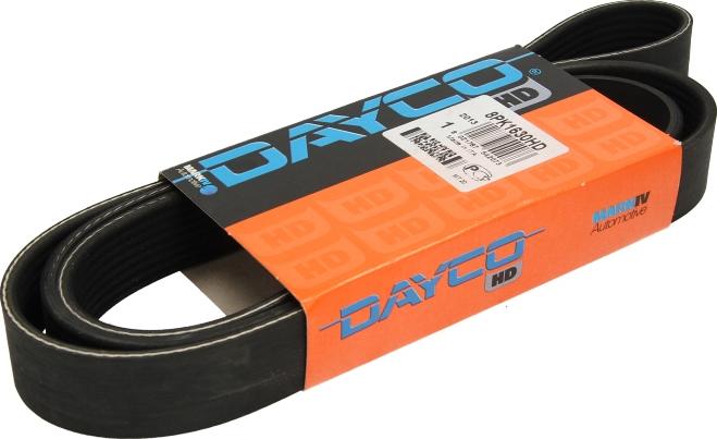 DAYCO 8PK1630HD - Поликлиновой ремінь autocars.com.ua