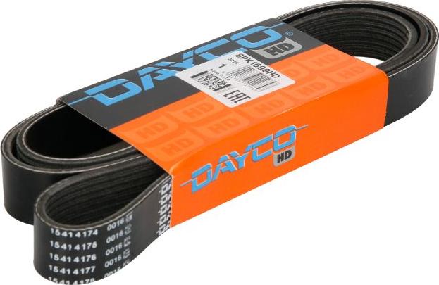 DAYCO 8PK1699HD - Поликлиновой ремінь autocars.com.ua