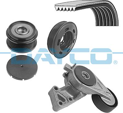 Dayco KPV447 - Поликлиновий ремінний комплект autocars.com.ua