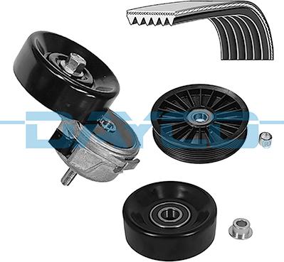 DAYCO KPV488 - Поликлиновий ремінний комплект autocars.com.ua