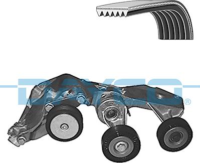 Dayco KPV726 - Поликлиновый ременный комплект autodnr.net