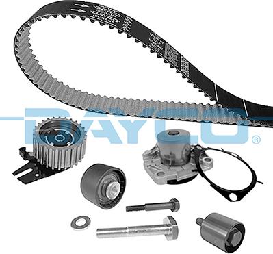 DAYCO KTBWP12370 - Водяний насос + комплект зубчатого ременя autocars.com.ua