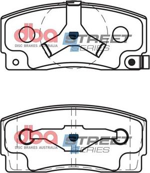 DBA Australia DB1125SS - Тормозные колодки, дисковые, комплект avtokuzovplus.com.ua