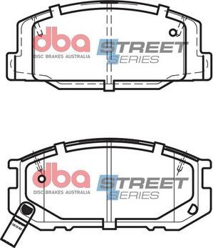 DBA Australia DB1208SS - Тормозные колодки, дисковые, комплект avtokuzovplus.com.ua