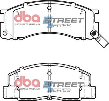 DBA Australia DB1215SS - Тормозные колодки, дисковые, комплект avtokuzovplus.com.ua