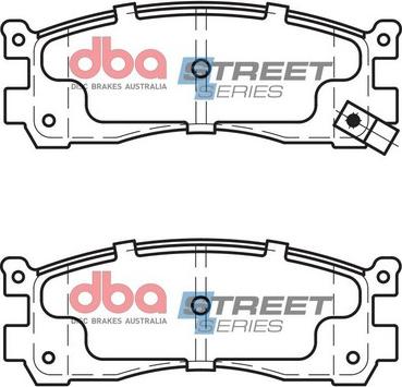 DBA Australia DB1222SS - Тормозные колодки, дисковые, комплект avtokuzovplus.com.ua