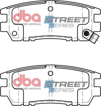 DBA Australia DB1231SS - Тормозные колодки, дисковые, комплект avtokuzovplus.com.ua