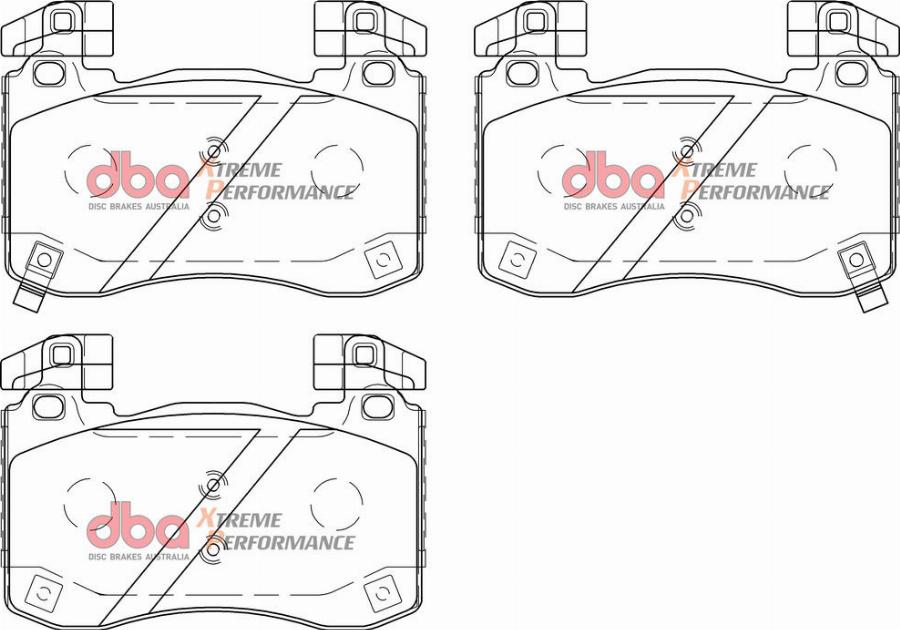 DBA Australia DB15003XP - Тормозные колодки, дисковые, комплект avtokuzovplus.com.ua
