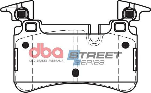 DBA Australia DB15037SS - Тормозные колодки, дисковые, комплект avtokuzovplus.com.ua