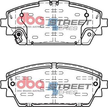 DBA Australia DB15046SS - Тормозные колодки, дисковые, комплект avtokuzovplus.com.ua