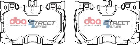 DBA Australia DB15062SS - Тормозные колодки, дисковые, комплект avtokuzovplus.com.ua