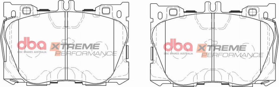 DBA Australia DB15062XP - Тормозные колодки, дисковые, комплект avtokuzovplus.com.ua