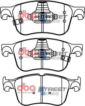 DBA Australia DB15088SS - Тормозные колодки, дисковые, комплект avtokuzovplus.com.ua