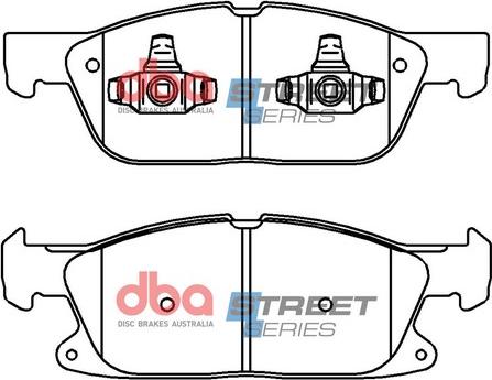 DBA Australia DB15089SS - Тормозные колодки, дисковые, комплект avtokuzovplus.com.ua