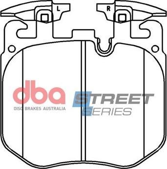 DBA Australia DB15108SS - Тормозные колодки, дисковые, комплект avtokuzovplus.com.ua