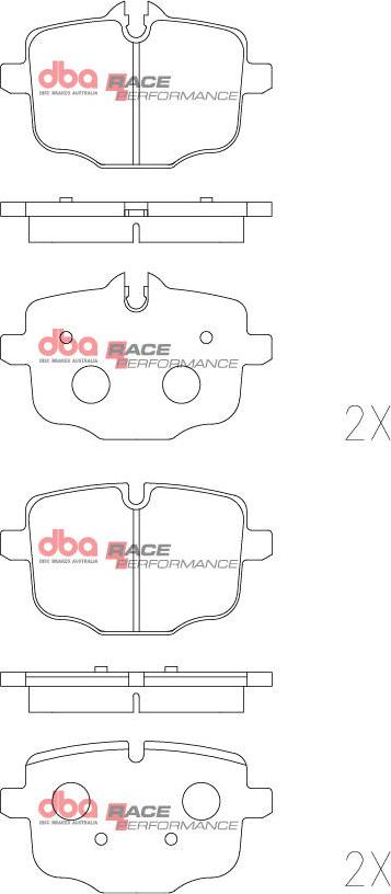 DBA Australia DB15109RP - Тормозные колодки, дисковые, комплект avtokuzovplus.com.ua