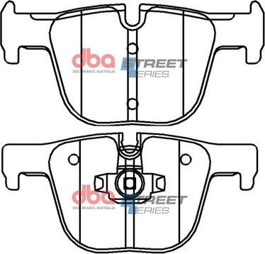 DBA Australia DB15126SS - Тормозные колодки, дисковые, комплект avtokuzovplus.com.ua