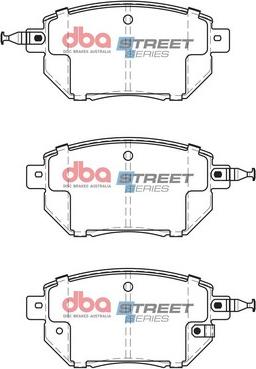 DBA Australia DB1516SS - Тормозные колодки, дисковые, комплект avtokuzovplus.com.ua