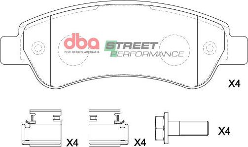 DBA Australia DB15173SP - Тормозные колодки, дисковые, комплект avtokuzovplus.com.ua