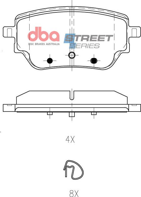 DBA Australia DB15269SS - Тормозные колодки, дисковые, комплект avtokuzovplus.com.ua