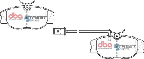 DBA Australia DB1704SS - Тормозные колодки, дисковые, комплект avtokuzovplus.com.ua