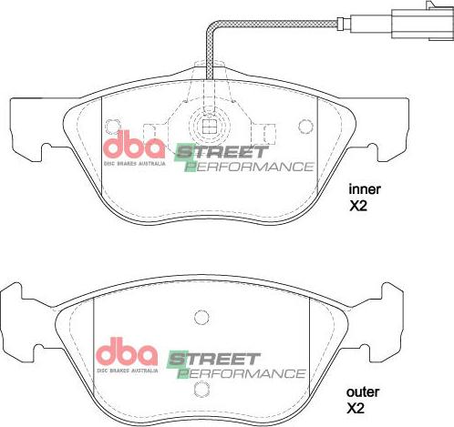 DBA Australia DB2037SP - Тормозные колодки, дисковые, комплект avtokuzovplus.com.ua