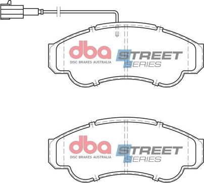 DBA Australia DB2045SS - Тормозные колодки, дисковые, комплект avtokuzovplus.com.ua