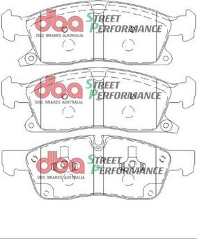 DBA Australia DB2216SP - Комплект высокоэффективных тормозных колодок avtokuzovplus.com.ua