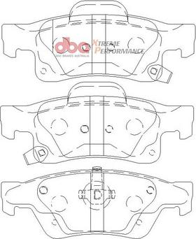 DBA Australia DB2217XP - Комплект высокоэффективных тормозных колодок avtokuzovplus.com.ua