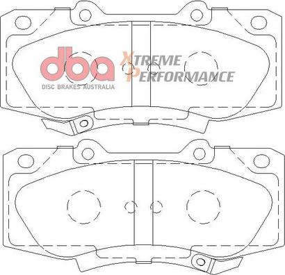 DBA Australia DB2221XP - Комплект высокоэффективных тормозных колодок avtokuzovplus.com.ua