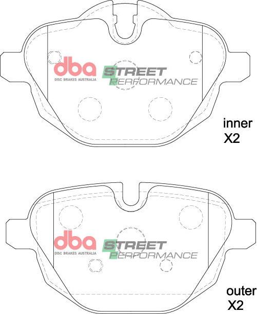 DBA Australia DB2225SP - Тормозные колодки, дисковые, комплект avtokuzovplus.com.ua