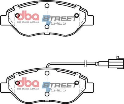 DBA Australia DB2247SS - Тормозные колодки, дисковые, комплект avtokuzovplus.com.ua