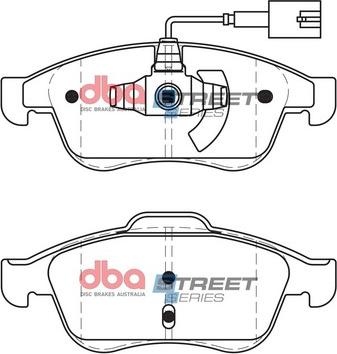 DBA Australia DB2312SS - Тормозные колодки, дисковые, комплект avtokuzovplus.com.ua